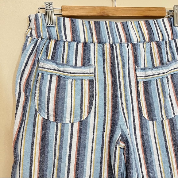 Per Se Linen Blend Striped Straight Leg Pant - Picture 5 of 11